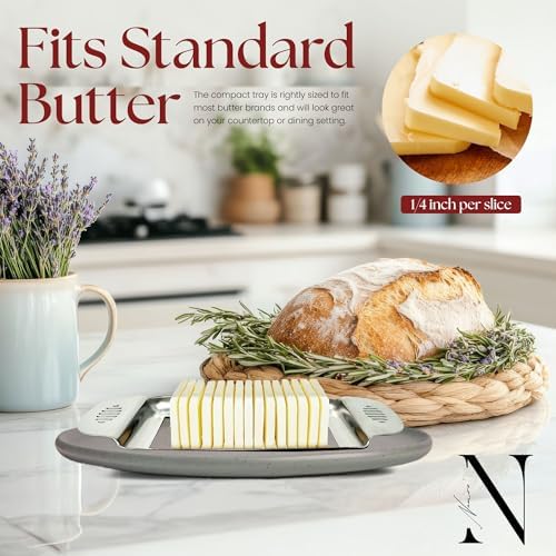 Namre Wire Butter Slicer Cutter, Stainless Steel