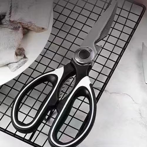 Weiliya Kitchen Scissors Stainless Steel Sharp Blades - Multipurpose Kitchen Scissors Heavy Duty for Meat, Chicken, Fish, Vegetables, and Herbs – Bottle Opener, JIAN1234