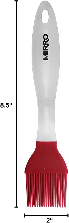 MIRRO Silicone Basting Brush for Grilling, Red