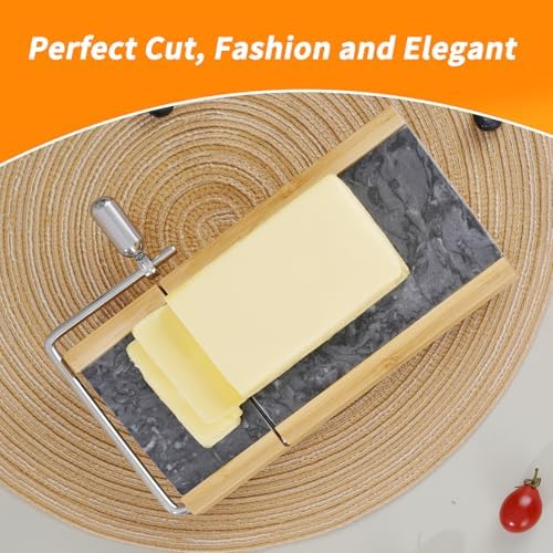 Tianman Marble Cheese Slicer/Cutter & 4 Cutting Wires,Heavy Duty8.27"x 4.4"