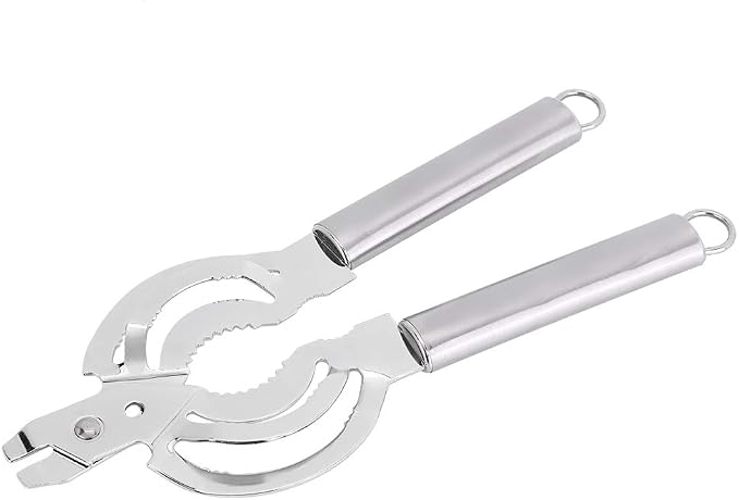 Multifunctional Stainless Steel Jar Opener, Manual Can Opener Adjustable Bottle Jar Lid Remover, Handy Screw Can Bottle Lid Grip Wrench Helper, Kitchen Tool