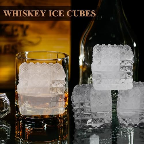 2-Inch Whiskey Ice Cubes Mold,Large Square Ice Cube Mold, Silicone