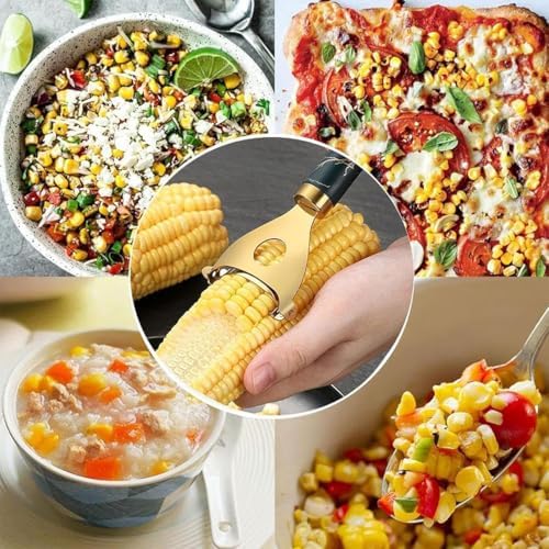 Cob Gobbler Corn Peeler, Cobb Gobbler Corn Shucker, Effortless & Fast Cobb Gobbler - Effortless Corn Stripper, Corn Cob Stripper Tool, Stainless Steel Corn Thresher Tool (3PCS)
