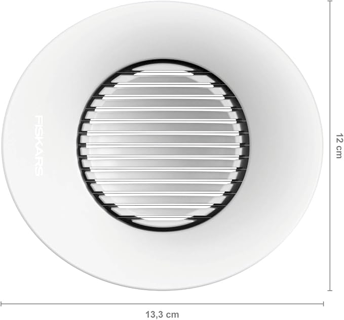 Fiskars Egg Slicer, Synthetic Material/Stainless Steel, 13.3 x 12 x 4.2 cm, Functional Form, White, 1016126