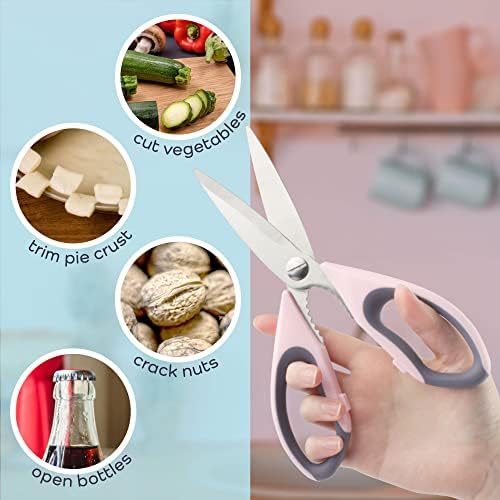 Premium Kitchen Shears - Pink Salt - 3 Scissors