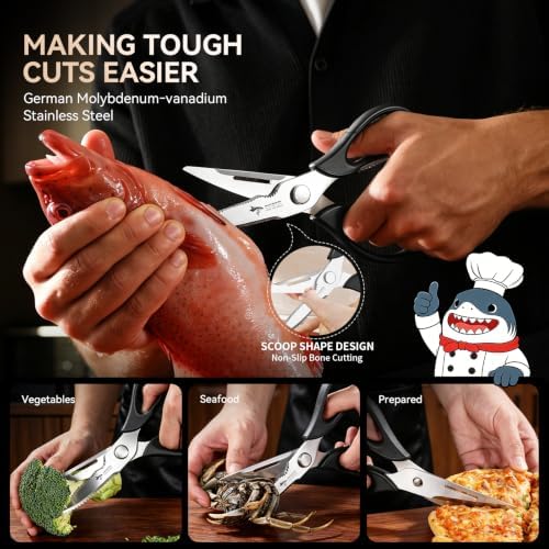 Kitchen Scissors All Purpose Kitchen Shears Come Apart Stainless Steel