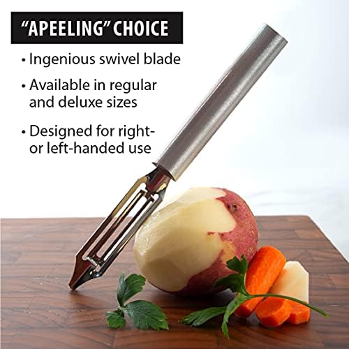 Rada Cutlery Deluxe Vegetable Peeler (R141), Silver