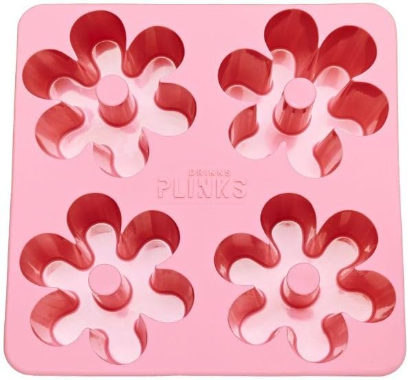 DRINKSPLINKS Retro Daisy Ice Cube Tray. Large Flower Ice Cube Molds.