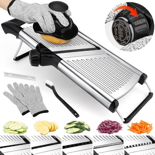 -BINGBING- Mandoline Slicer for Kitchen, Adjustable Mandoline Food Slicer