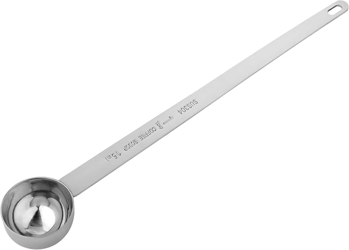 REDANT Long Handle Stainless Steel Measuring Spoons – 1 Tablespoon Coffee Scoop for Ground Coffee & Powder – Accurate Teaspoon Measurement with Funnel Design (1 TPSP)