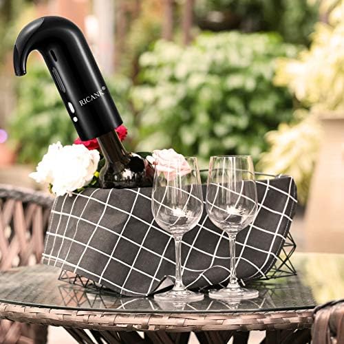 Automatic One-Touch Electric Wine Aerator Pourer and Wine Decanter