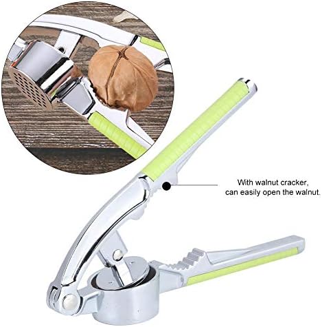 Garlic Press,Garlic Mincer Manual Food Garlic Press Grinder Crusher Masher Kitchen Portable Walnut Cracker for Home Use