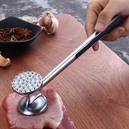 Meat Mallet for Cooking: Meat Mallet Metal Meat Tenderizer Powder Ground Beef Masher Meat Mallet Tenderizer Meat Tenderizer Hammer Meat Tool Gavel Meat Hammer Zinc Alloy