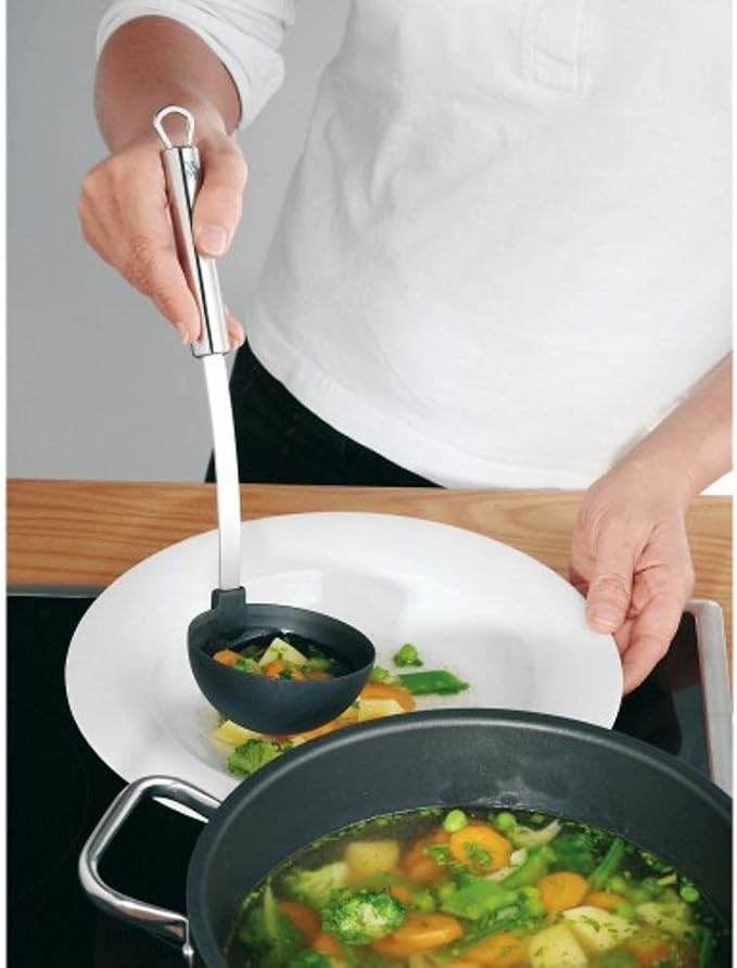 WMF Profi Plus Cromargan Partly Matt Ladle, 30.5 x 9 x 9 cm, Silver