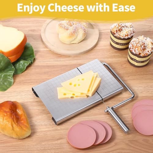 Cheese Slicer with Measuring Grid, Stainless Steelasy