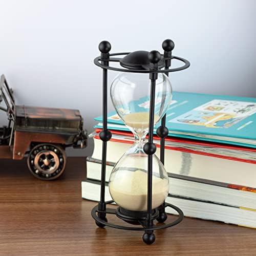 15 Minute Sand Timer, Decorative Hourglass with Apricot Sand