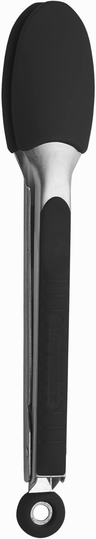 Messermeister Silicone Coated Locking Tongs, 9” - Black - Stainless Steel Rivet & Non-Slip, Silicone Tip & Handle - Heat Resistant Up to 430 Degrees Fahrenheit - Dishwasher Safe