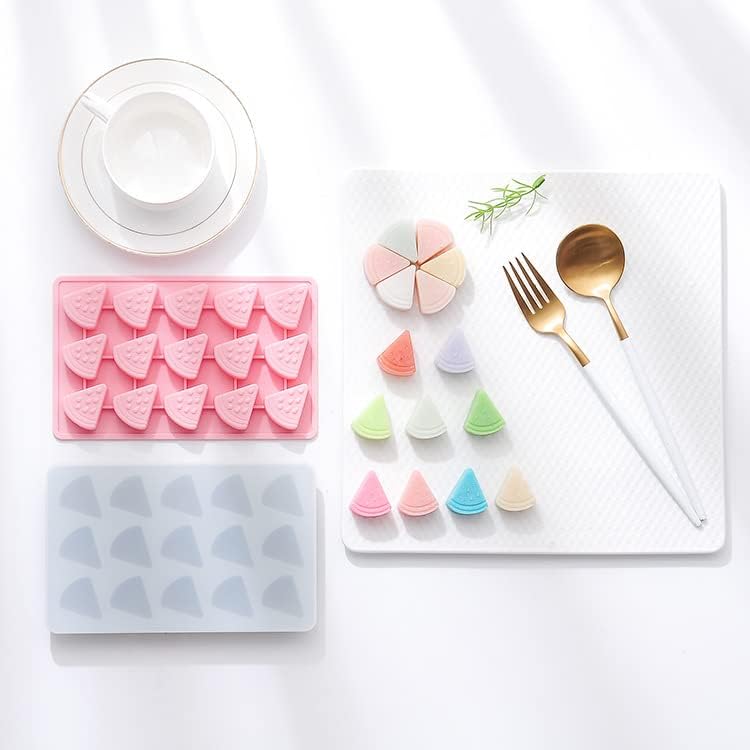 Watermelon Ice Cube Trays,Fruits Silicone Ice Trays,Ice Molds (Watermelon)