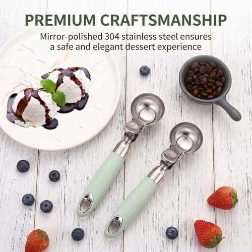 2-Pack 2OZ Ice Cream Scoop With Trigger