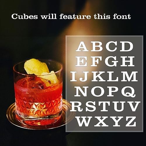 Letter B Monogram Ice Cube Mold Custom Ice Cube Mold 2 Inch Big Initials Silicone Ice Cube Tray Gifts for DAD Gifts for Him
