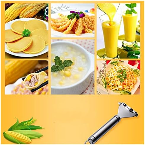 2PCS Magic Corn Peeler，Kitchen Gadget，Stainless Steel Corn Thresher with Ergonomic Handle，Corn Stripper Corn Cob Stripper Tool，Thresher Corn Cutter from the Cob