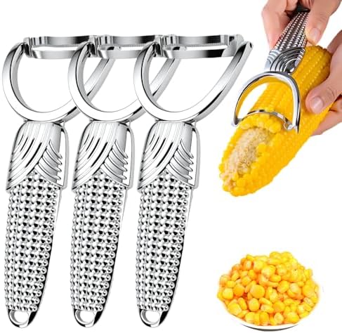 Professional Corn Peeler, Durable Corn on the Cob Stripper Tool，3PCS