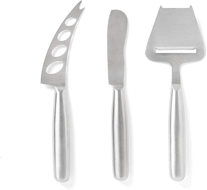 Fox Run Cheese Knife Set, 9.37 x 2.953 x 0.67 inches, Metallic