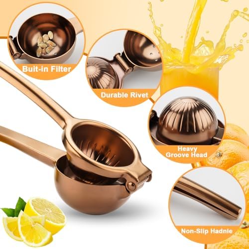 Lemon Squeezer Stainless Steel Manual Heavy Duty Juicer
