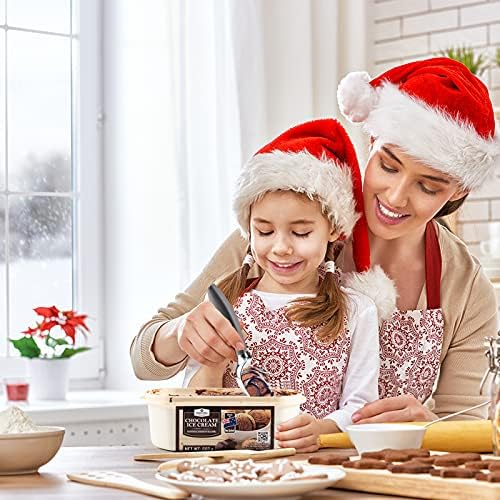 Professional Ice Cream Scoop with Ergonomic Anti-Slip Handle - Rust-Proof Zinc Alloy, Anti-Freeze Design for Home & Commercial Use(Grey)