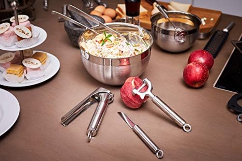 Rösle Stainless Steel Wide Crosswise Swivel Peeler, 1.5-inch
