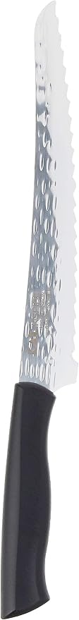 Kai Inspire Bread Knife, 9 Inch blade with Hammered Finish, , Silver