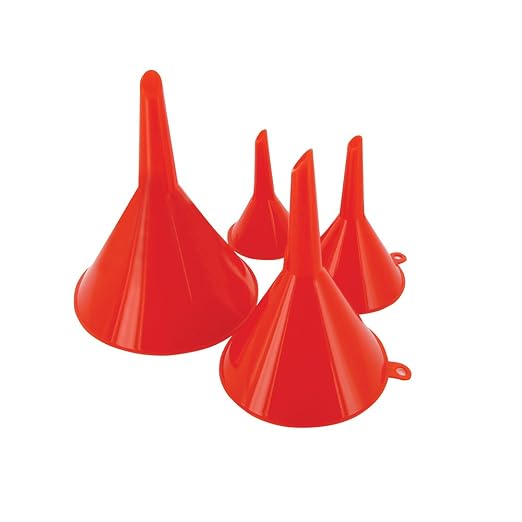 Silverline 282421 Funnel Set 4pce 50, 75, 100 and 120 mm