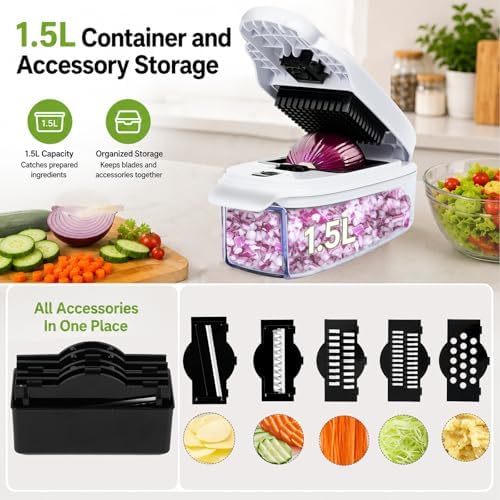 13-in-1 Vegetable Chopper, Box Chopper for Vegetables