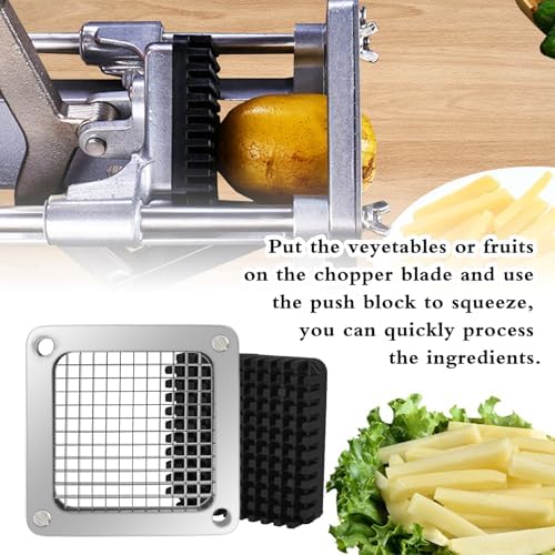 2 PCS Replacement Dicer Chopper 1/4" Blades with Pusher Block