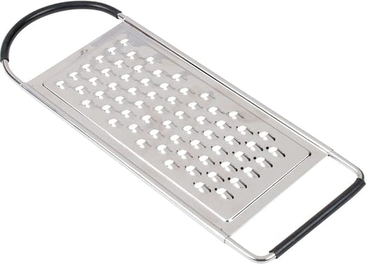 Metal Magery Stainless Steel Extra Course Handheld Non Slip Flat Grater Ideal for Vegetables, Cheese, Eggs