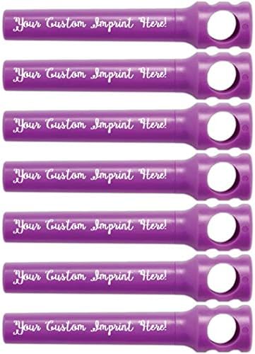 Personalized Pocket Corkscrew - Wine Bottle Opener- Custom Printed Name - Imprinted with Your Name, Logo or Message - Great Gift Ideas - FREE PERZONALIZATION - 12 Corkscrews per Box (Grape)