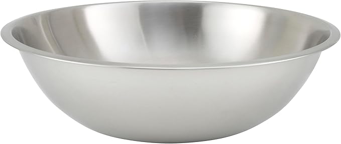 Winco Heavy-Duty Mixing Bowl, 13-Quart, Stainless Steel