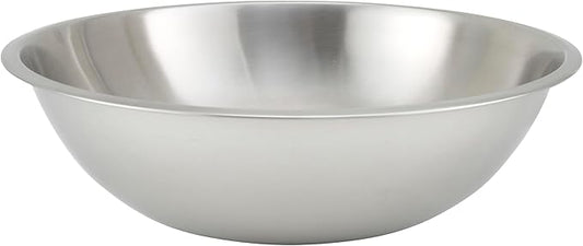 Winco Heavy-Duty Mixing Bowl, 13-Quart, Stainless Steel
