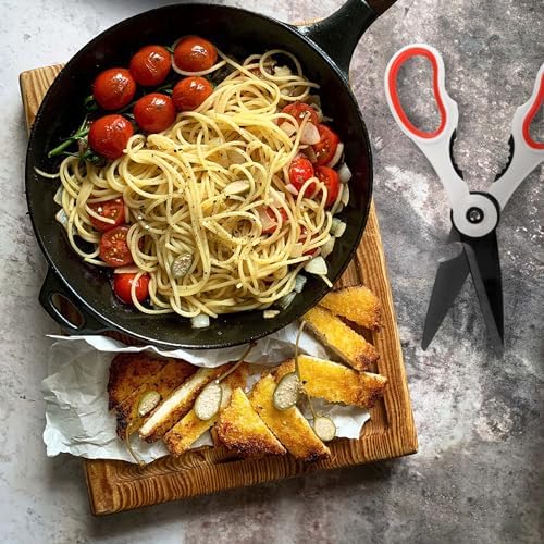Premium 4-in-1 Kitchen Shears with Paring Knife Set - 3 Sets (9 Scissors & 3 Knives)