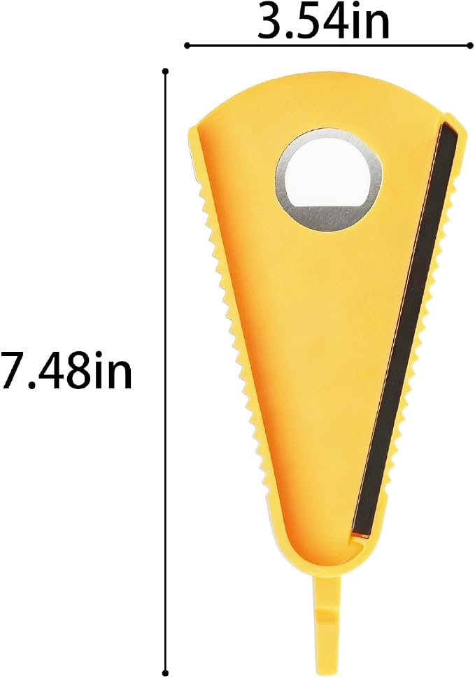 2Pcs Multi-Purpose Jar Opener, Non-Slip Bottle Opener for Weak Hands Seniors, 5-in-1 Can Opener for Pull-Tab Cans, Beer Bottles, Twist Off Caps & Jars