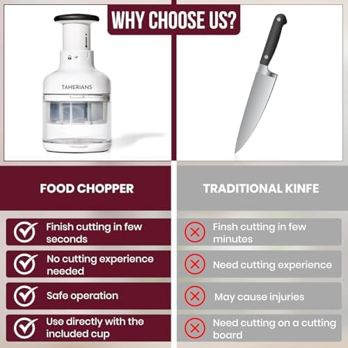 Manual Vegetable Chopper Nuts Chopper Garlic Chopper with Container and Lid