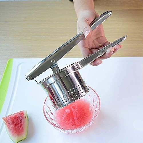 Stainless Steel Potato Masher & Ricer – Heavy-Duty Presser, Crusher & Squeezer – Ideal for Potatoes, Radishes, Vegetables – Ergonomic Handle, Easy to Clean Pack of 1