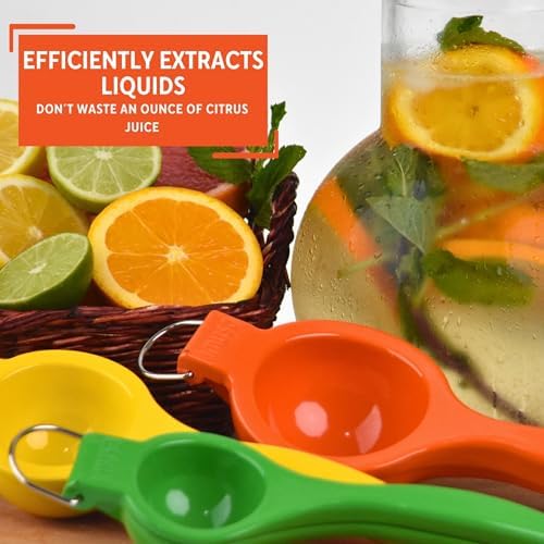 IMUSA 3 Piece Lime, Lemon & Orange Citrus Squeezer Set