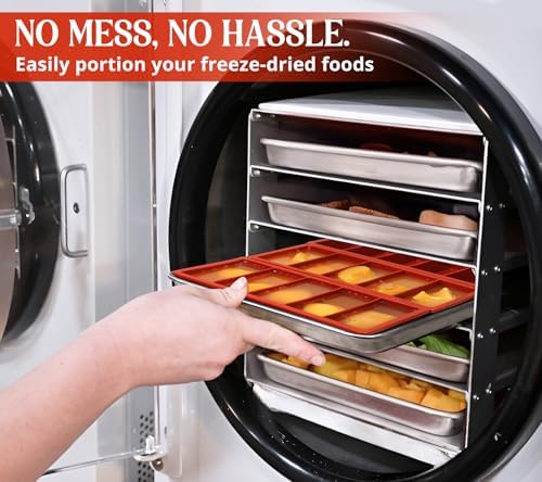Webake Silicone Tray Dividers for Harvest Right Set of 4, Perfect Fit Medium and Small Trays, BPA Free Molds for Harvest Right Freeze Dryer Accessories