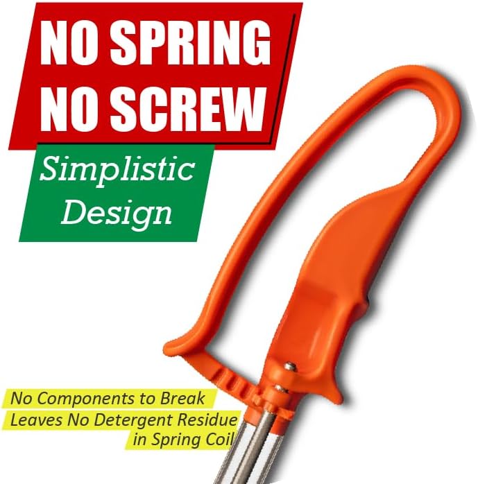 Size 100 ORANGE (0.32 oz.) VODOMAX Commercial Food Disher, Cookie Scoop, Stainless 18-10, Non-Spring Design, Portion Control disher, Ice Cream Scoop, Melon Baller, Meat Ball Scoop, Non Zeroll