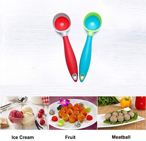 Ice Cream Scoop 2 PCS Nonstick Anti-Freeze Cute Scooper Set Dishwasher Safe