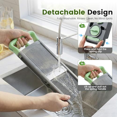 4-in-1 Mandoline Slicer Vegetable Chopper with Adjustable Blades
