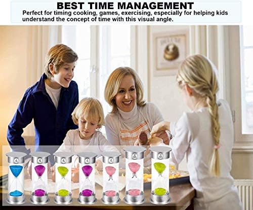 Sand Timer - 10 Minute Hourglass, Plastic Sand Clock, Large Sand Watch for Kids, Games, Classroom, Decoration, Toothbrush Timer (Blue Sand)