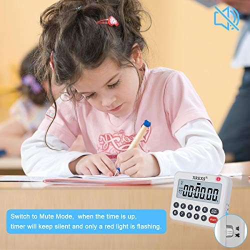 XREXS Digital Kitchen Timer Magnetic Countdown Up Cooking Loud Alarm