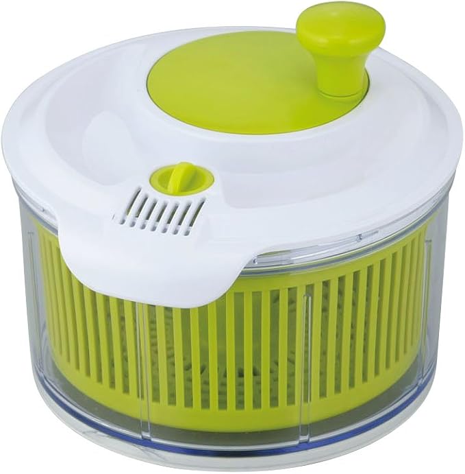 Wahei Freiz KR-7338 Salad Spinner, Vegetable Drainer, Kitchen Assist Mini, Prep Vegetables, Noodles, Macaroni